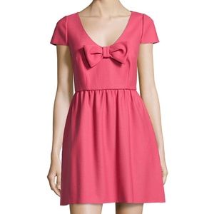 RED Valentino Front Bow Cap-Sleeve Dress (EU 44)